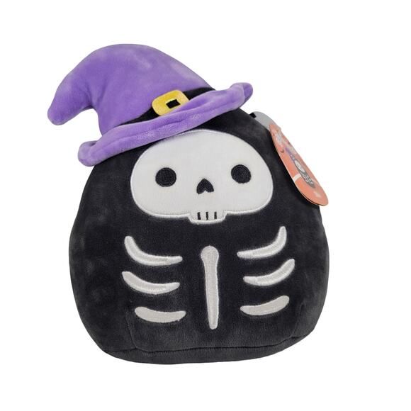 Squishmallows Stix Halloween Skeleton Plush 2022 Purple Witch Hat 10” With Tags - Picture 2 of 15